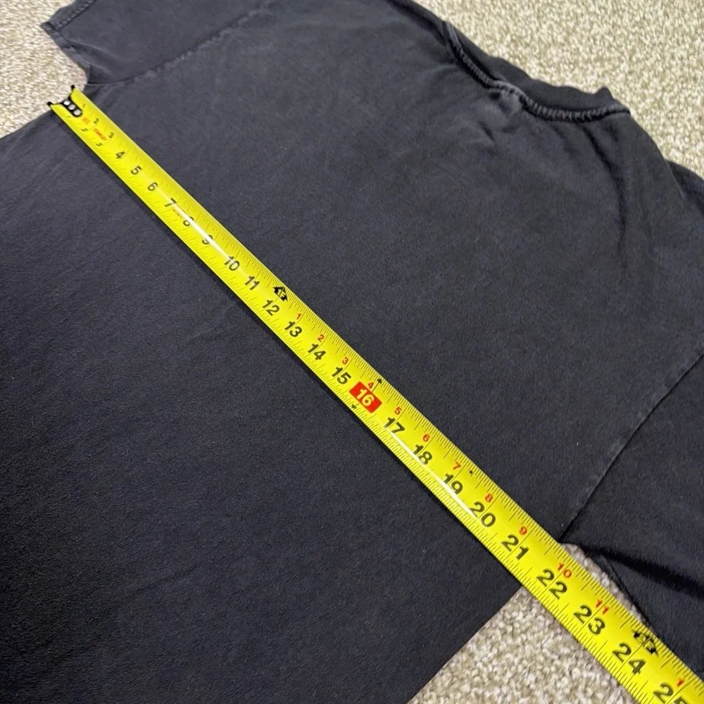Vintage Jagermeister Tee Guitar Rock Style Promo Shirt Size Large Black USA Made